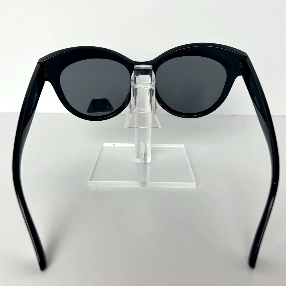 Sunglasses Women's Black Polarized Oversized Cat Eye Shades NEW